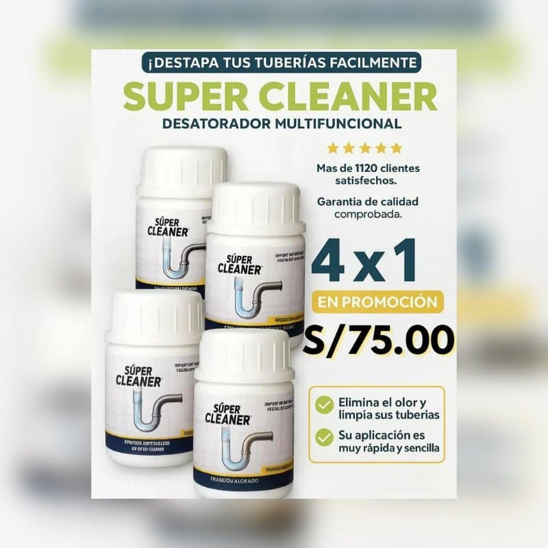 💣 Desatorador de Tuberías - Super Cleaner 🧼